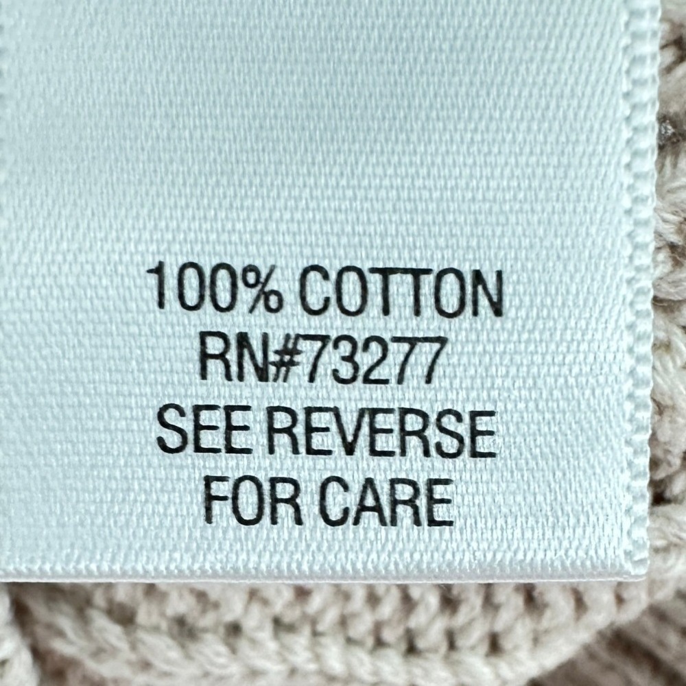 Croft & Barrow Cable Knit Turtleneck Sweater Women Large Beige 100% Cotton - Picture 8 of 12